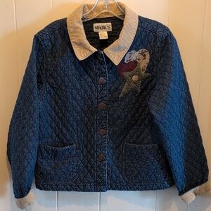Haik's Vintage Quilted Denim Jacket Sz. Small